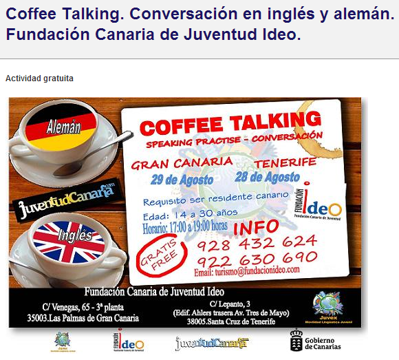 Coffee Talking en Gran Canaria y Tenerife