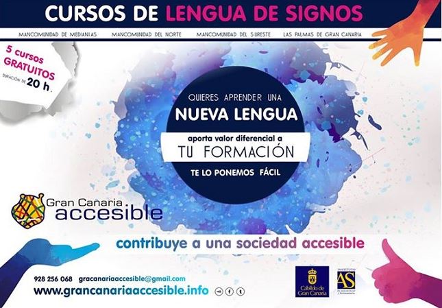 Cursos gratuitos lengua de signos - Gran Canaria Accesible