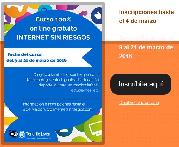 Curso gratis "Internet sin riesgos"