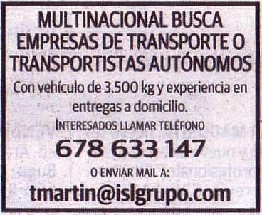 Empresas de Transporte o Transportistas Autónomos