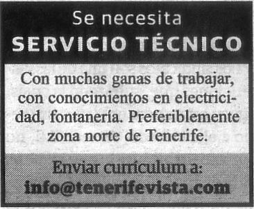 Oferta: Servicio Técnico